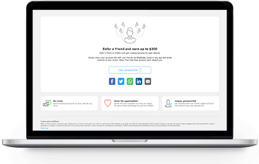 عند التداول مع شركة iFOREX، لديك الفرصة للاستفادة من برنامج إحالة الاصدقاء الخاص بنا.<br>هذا يعني أنه يمكنك الحصول على مكافآت بونوص تداول لكل صديق تدعوه ويقوم بتمويل حسابه.